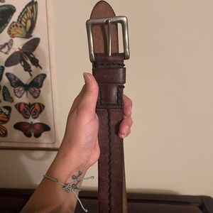 Lucky brand leather chunky belt